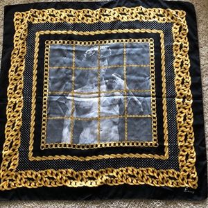Firenze Michelangelo’s David Italian black and gold scarf